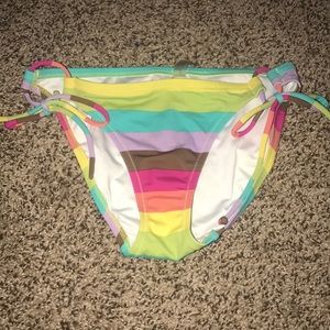 Adorable Rainbow Striped Bikini Bottoms
